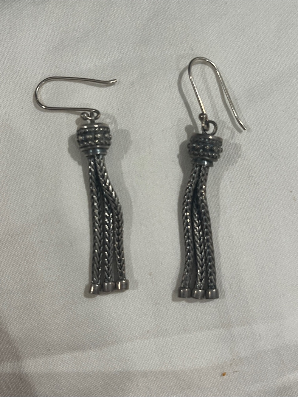 Silver earrings